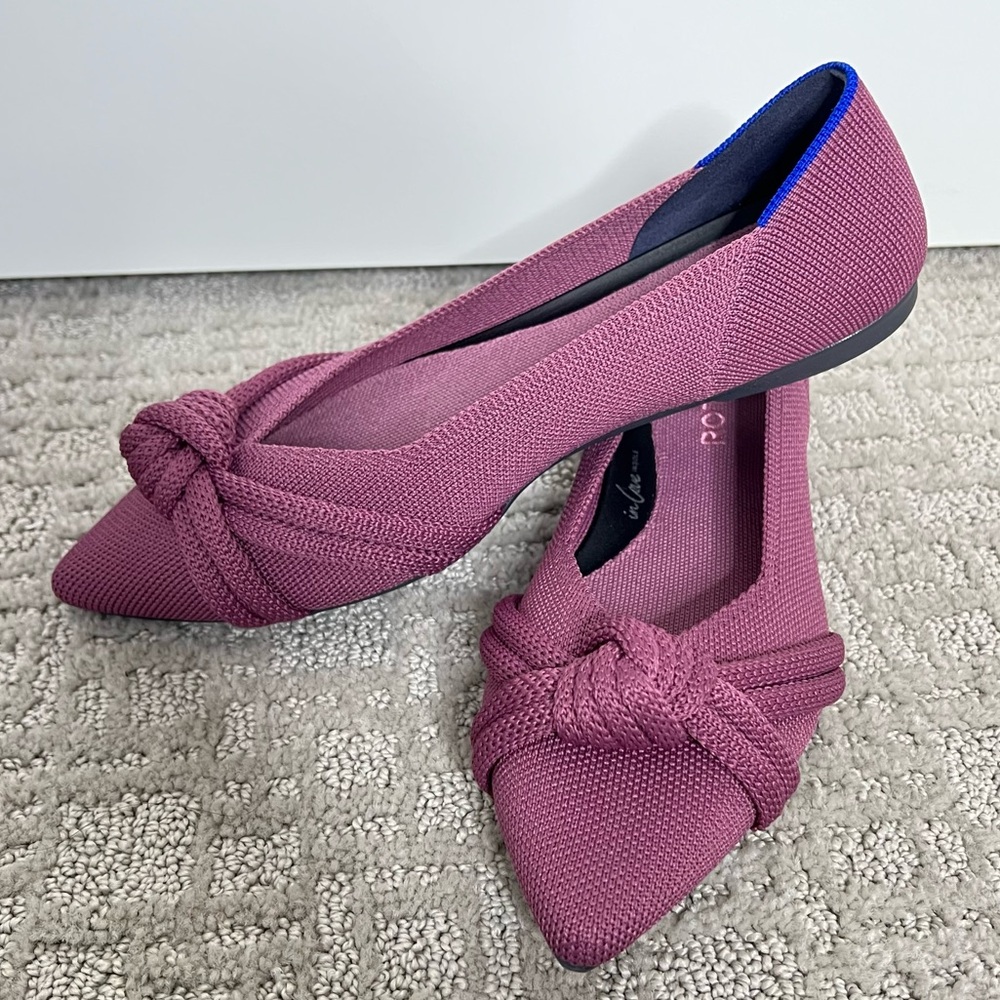 Rothys The Knot Point II mauve 7.5